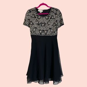 Laurence Kazar Vintage Sequin Cocktail Dress